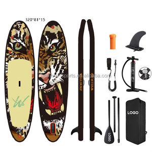 Planche de SUP gonflable BSCI/EN OEM 11'6 Drop Stitch pour yoga, avec accessoires, certifiée CE, pour femmes, pour les eaux océaniques et le yoga - Product Image 4