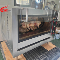 Rôtissoire à poulet et canard professionnelle à infrarouge au gaz certifiée ETL pour 12 poulets (KJ-2R)