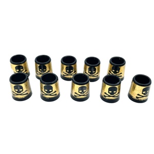 10 Stück Kunststoff Golf Farbe Persönlichkeit Kreis geeignet für Eisens chaft Golf Fer rules - Product Image 5