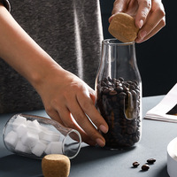 Bocaux de conservation alimentaire Lvhuan en verre de silice robuste 300 ml, légers, étanches, pour une conservation optimale, design classique