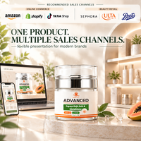 Crème Visage OEM ODM à la Papaye, Acide Kojique et Glutathion – Faible MOQ – Fabricant Fournisseur – Emballage et Logo Personnalisés – Produit de Beauté de Marque