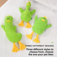Nouveau jouet à mâcher en peluche résistant aux morsures et couineur en forme de canard pour Golden Retrievers et Corgis - Jouet pour chien pour compagnie et câlins