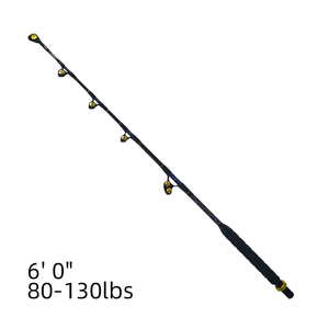 Tiefsee boot Angelrute verstellbare Hintern schwere große Thunfisch Angel troll ing Rute - Product Image 4