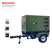 Générateurs diesel électriques mobiles silencieux OEM Goodwind 64 80 100 150 kW pour la construction, modèle 2026
