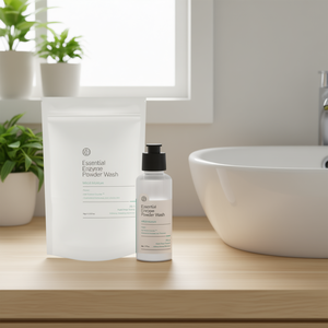 Poudre enzymatique essentielle V21 90g Nettoyant visage doux hydratant Exfoliant Nettoyant pores - Product Image 6