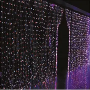 Hite-Cadena de luces LED de carámbano, luz decorativa, cable transparente