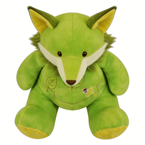 Peluche de zorro verde personalizado, peluche de zorro, peluche de animal del bosque, lindo peluche de zorro, juguete de zorro verde único - Product Image 4
