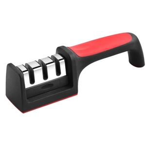 Aiguiseur de couteaux manuel créatif 4 en 1 pour divers types de couteaux, comprend un aide-aiguisage - Product Image 1