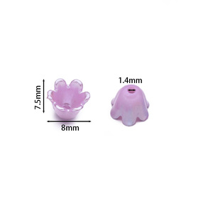 Accessoires de bijoux DIY pour femmes, petite fleur en ABS imitation perle, motif muguet, pour pinces et épingles à cheveux, Été 2025 - Product Image 2