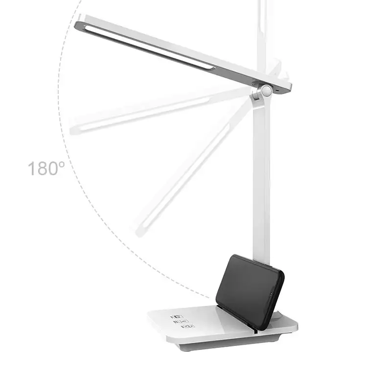 folding touch dimmable led desk lamp usb reading lamp hotel study table lamp rechargeable table light led with eye-protection
