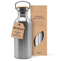 Bouteille d'eau isotherme en acier inoxydable 304 sans BPA, grande capacité 32oz, avec couvercle en bambou, idéale pour le sport et les activités de plein air – Offre Spéciale