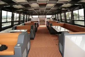 Lake Boat Passenger Factory producción en masa y Venta Directa Pasajeros de barcos Producción en masa en el astillero <span class=keywords><strong>Bus</strong></span> de barco de aluminio - Product Image 3