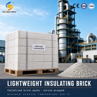 Brique réfractaire isolante légère pour revêtement de face froide et isolation de four, sur mesure, vente en gros