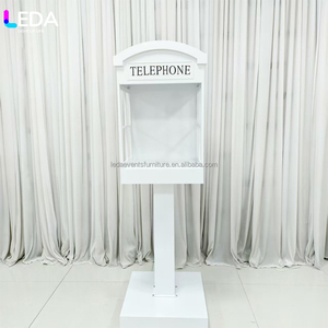 LEDA, diseño más nuevo, cabina de teléfono desmontable para exteriores, soporte de libro de visitas de Audio para bodas, suministros de decoración para fiestas - Product Image 4
