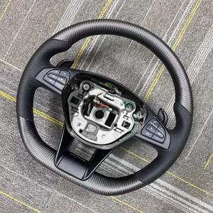 <span class=keywords><strong>Volant</strong></span> en cuir perforé noir style carbone pour Mercedes Benz W213 C238 W463 W464 W222 C217 CLS C257 W205 C63 <span class=keywords><strong>AMG</strong></span> - Product Image 6