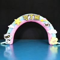 Arco Inflable Gigante Personalizado con Forma de Pato, Gafas de Sol y Guitarra, de Tela Oxford Resistente al Sol, Fácil de Instalar para Entrada de Fiestas y Festivales de Música