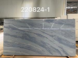 Dalle de pierre de quartz artificielle Goldtop Stone ODM/OEM 6031 Blue Sky pour comptoir de cuisine moderne, plateau de table d'hôtel et plateau de lavabo - Product Image 1