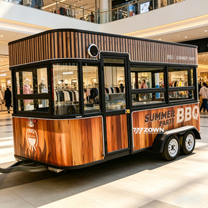 Customizable Size Color <b>Small</b> Food Truck Food Van Trailers Mobile Ice Cream Snack Cart - Product Image 1