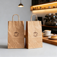 Sacs cadeaux en papier kraft recyclable rose avec poignées en corde de coton, imperméables, imprimés sur mesure, à fond carré, pour baby shower, vente en gros