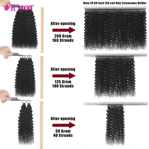 Extensions de <span class=keywords><strong>cheveux</strong></span> humains 100% naturels bruts, sans nœuds, pré-séparées, pour tressage, styles Deep Wave, Water Wave, Feather Crochet et Feather Line - Product Image 5