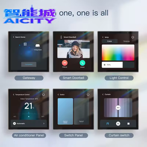 แผงสวิตซ์อัจฉริยะ2026 SQ พร้อม Alexa เสียงและแอปควบคุม Wi-Fi 4นิ้ว IPS PC Tuya สมาร์ทโฮมเกตเวย์ควบคุมด้วยเสียงด้วยไฟฟ้า - Product Image 2