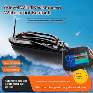 Üst Düzey Feilang Dörtü Bir Arada Uzaktan Kumandalı GPS Konumlu Avrupa Sazan Balıkçılığı Yerleştirme Teknesi Kablosuz Görüntülü ABS - Product Image 2