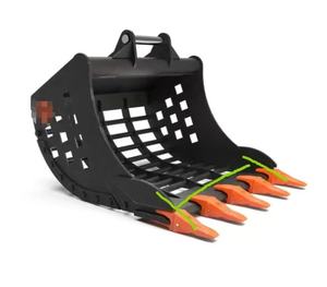 Excavadora de 10-18 toneladas Rock Bucket Skeleton Riddle Bucket Q345B HM400 Material Todas las marcas adecuadas - Product Image 1