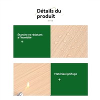 Panneaux Acoustiques Panneau Mural PVC 3D MUHA Caravane Décoratif MDF Imperméable Décor Bois Insonorisé Revêtement Marbre Acoustique