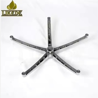 Base de chaise de bureau en alliage d'aluminium poli, pivotante à 360 degrés, inclinable, réglable en hauteur, 5 étoiles