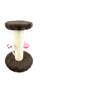 Árbol para Gatos de Madera Maciza Grande de 17*17*20CM con Cama de Sisal y Juguete, Empacado en Caja de Cartón - Product Image 1