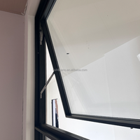 Fenêtres coulissantes modernes à double vitrage personnalisées, en alliage d'aluminium, pour l'extérieur résidentiel, sécurisées, économes en énergie et insonorisées