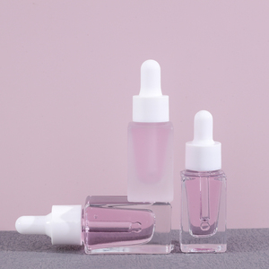 ขวดแก้วหยดเซรั่มทรงเหลี่ยม ขนาด 10 มล. 15 มล. 30 มล. ก้นขวดหนา ขวดเปล่าสำหรับผลิตภัณฑ์ดูแลผิวและน้ำมันหอมระเหย พร้อมหลอดหยด - Product Image 3