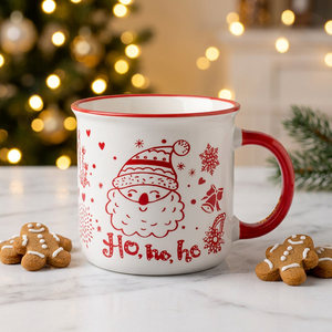 Tasses en acier inoxydable émaillées personnalisées CCH pour des tasses à café créatives pour les fêtes de Noël - Product Image 1