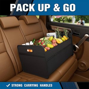 Organizador plegable para maletero de coche con asa, solución de almacenamiento impermeable de poliéster duradero para todos los coches SUV Mini-Vans - Product Image 3