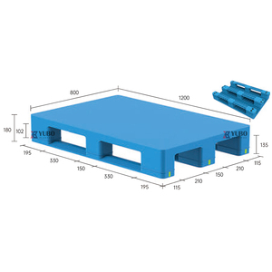 プラスチックパレット1200*1000 mmフラットシングルデッキリサイクル価格 - Product Image 1