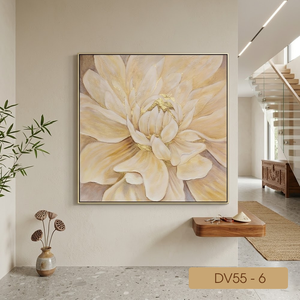 Arte Decorativo de Pared con Hojas de Oro de Lujo, Hecho a Mano en Vietnam, OEM ODM, Pintura en Lámina Metálica para Hotel, Resort, Villa, Tamaño 80x80 cm - Product Image 4