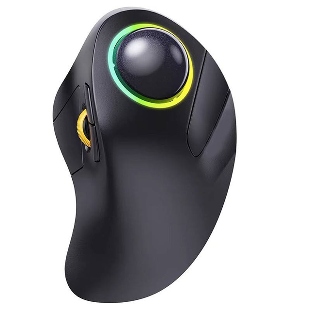 Rechargeable for Wireless Ergonomic Trackball Mouse for Laptop/Desktop Double Layer Design in Stock