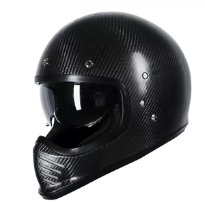 Mũ Bảo Hiểm Xe Máy Sợi Carbon Cổ Điển Hở Mặt Chất Lượng Cao Tùy Chỉnh LV019 Cho Nam Và Nữ - Product Image 1