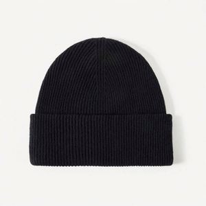 Wholesale in Stock Solid Color Plain Knitted Cashmere <b>Beanie</b> With Custom Logo 100% <b>Wool</b> Winter <b>Beanie</b> Hat - Product Image 5
