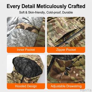 Giacca Invernale Unisex Renya M65 American Tactical, Impermeabile, Traspirante, in Poliestere Mimetico, Antivento e Termica - Product Image 5
