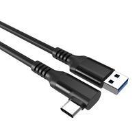 Câble USB Type-C 3.0 en nylon tressé de 16 pieds, synchronisation des données 5 Gbps, charge rapide 3A pour les jeux, les appareils mobiles VR