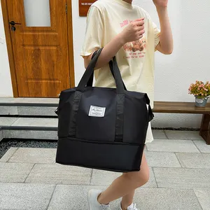 Penjualan laris tas travel tas duffel kapasitas besar desain oem multi Warna dapat dilipat tahan air