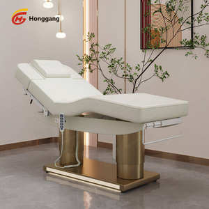 Fauteuil d'Examen Médical Esthétique Professionnel Chauffant et Électrique à 4 Moteurs, <span class=keywords><strong>Table</strong></span> de Massage Spa, Lit de Beauté Cosmétique pour Soins du Visage et Cils - Product Image 1