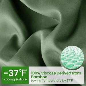 बादल भूमि हाइपोएलर्जेनिक टिकाऊ बांस शीट गोट्स को प्रमाणित 4 टुकड़ा सेट पर्सेल बुनाई बांस की चादरें - Product Image 4