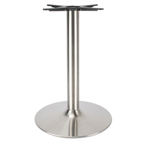 Pied de table rond en acier inoxydable chromé, robuste, pour mobilier de restaurant, salle à manger, style nordique, luxe moderne, café, bistrot