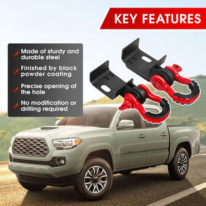 AMBITION Top Quality Tacoma Support de montage arrière universel <span class=keywords><strong>D</strong></span>-Ring Shackle Mount Kit Trailer Lashing Rings Trailer <span class=keywords><strong>d</strong></span> Rings - Product Image 5