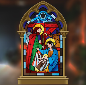 Autocollant <span class=keywords><strong>de</strong></span> scène <span class=keywords><strong>de</strong></span> la Nativité en <span class=keywords><strong>vitrail</strong></span> réutilisable Décoration <span class=keywords><strong>de</strong></span> Noël Autocollants pour fenêtres - Product Image 3