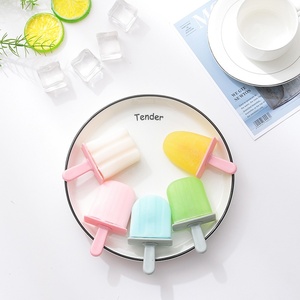 Moule à glaces en silicone 6 cavités, qualité alimentaire, écologique, sans BPA, réutilisable, pour glaces maison et bâtonnets de glace DIY, motif dessin animé - Product Image 5