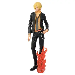 XM animasyon bir Pieced tiyatro versiyonu altın aslan siyah Sanji üç bıçak akış bandana Solon action figure