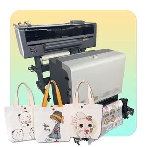 A3 A2 Epson i1600 DTF conjunto de impresora de transferencia de doble cabezal i3200 60cm impresoras de inyección de tinta DTF máquina de impresión de camisetas de 24 pulgadas